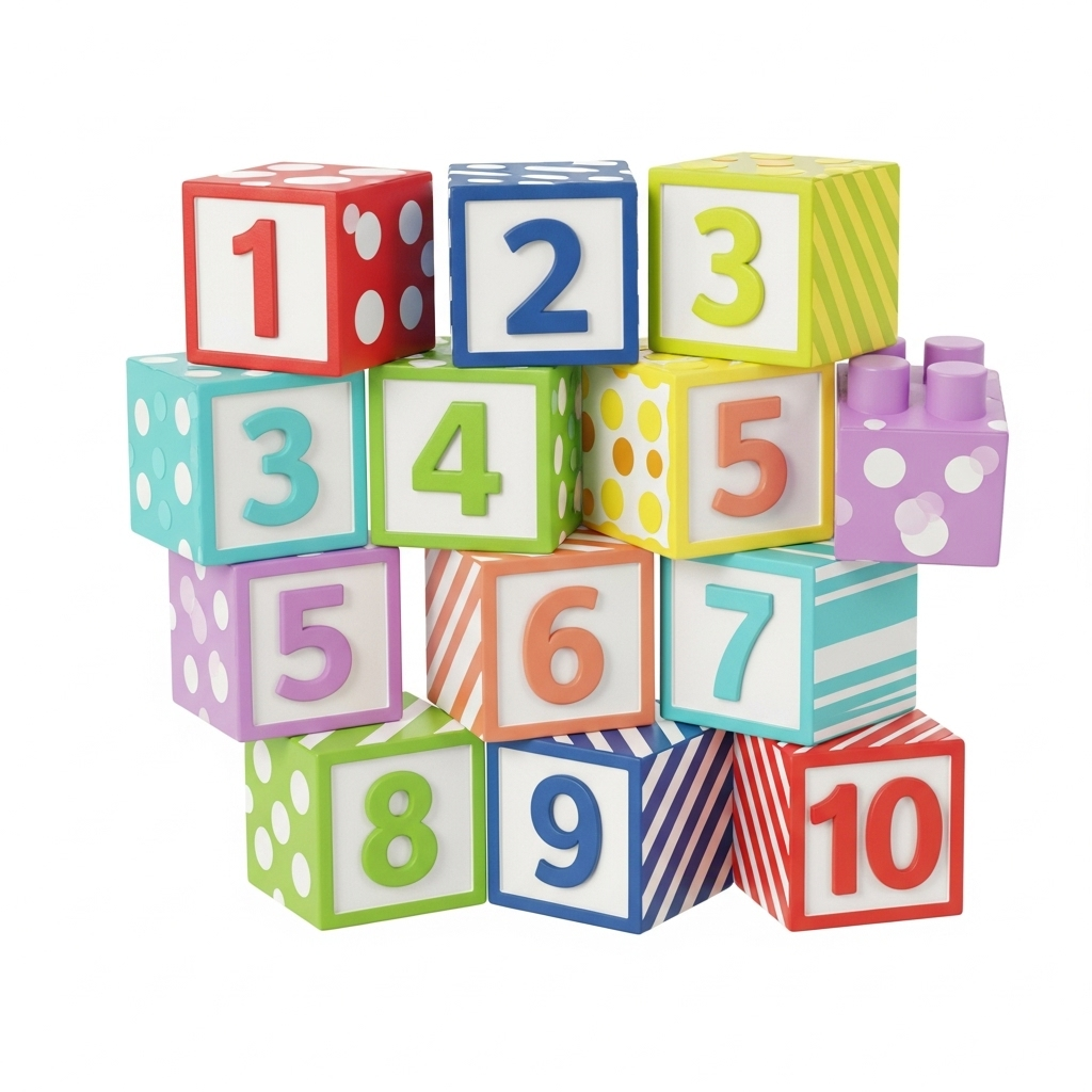 An illustration of numbers 0 through 20